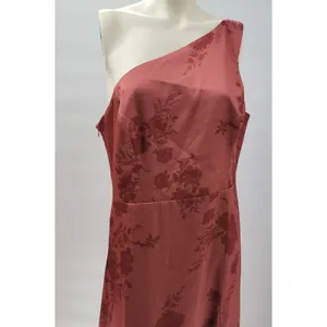 Birdy Grey Kira Dress XL Wild Rose Whimsical Bloom Matte Satin One Shoulder Maxi thumbnail 6