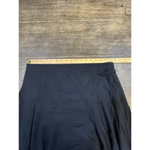 New Lauren Ralph Lauren Cotton Blend A-Line Maxi Skirt Size XL Black thumbnail 5