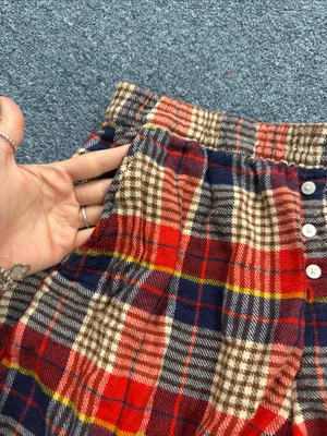 Aerie Plaid Sleep Shorts thumbnail 3