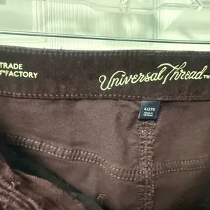 Universal Threads Rich Burgundy Corduroy Pants size 4 thumbnail 3