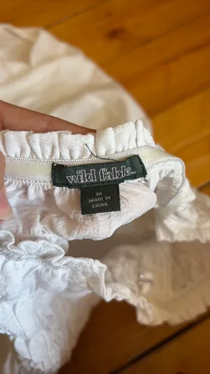 Wild fable strapless (or straps) dress white thumbnail 2