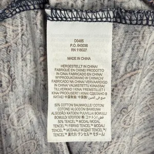 Boden Emma Tiered Jersey Midi Dress French Navy Paisley Heart Size 14 Long thumbnail 4