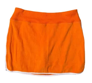 Boston Proper Terry Cloth Skort‎ Size M Orange Y2K Retro Tennis Sporty McBling thumbnail 1