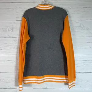 Tennessee Volunteers Fanatics Letterman Varsity Tri-Blend Jacket -Gray/Orange L thumbnail 2