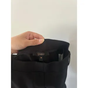 Quince Ultra-Stretch Ponte Straight Leg Pants Black Size M thumbnail 6