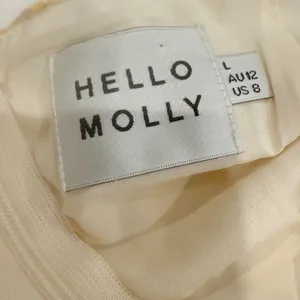 HELLO MOLLY Taking Over This Scene Ruffle Trim Waist-Tie‎ Dress Yellow Floral L thumbnail 9