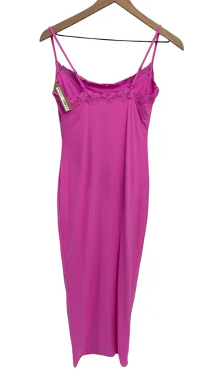 Skims Fits Everybody Long Sleep Dress Large Neon Orchid NWT Defective thumbnail 3