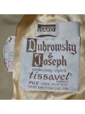 Vintage Dubrowsky & Joseph Faux Fur Coat Size 14 Cream Beige Plush Mod Jacket thumbnail 12