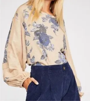 Free People We the Free Winter Bloom Sweater Top thumbnail 1