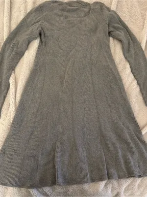 GAP Ribbed A Line Ribbed Dress thumbnail 3