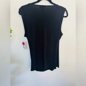 BOLD elements Black Drape Front Blouse thumbnail 3