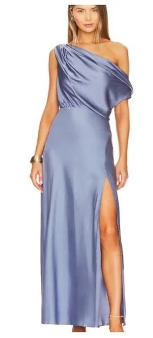 ASTR Asymmetric neck midi dress thumbnail 1