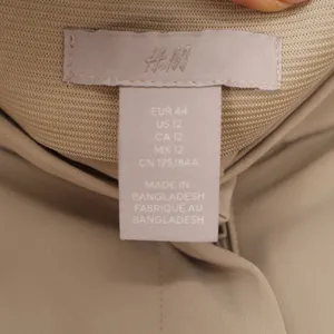 HM Womens Beige Wide Leg Pleated High Waist Dress Pants Trousers Size 12 thumbnail 2