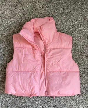 Pink Cropped Vest thumbnail 2