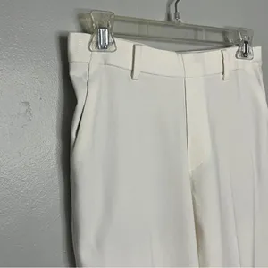 Uniqlo Women’s Cream Tailored Pants Size S (26–27” Waist) Stretch Straight Leg thumbnail 4