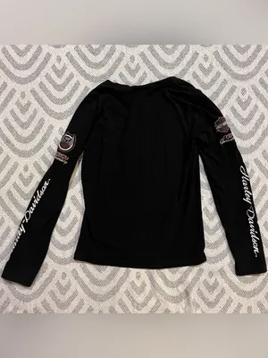 Harley Davidson Black 105th Anniversary Shirt Medium thumbnail 3