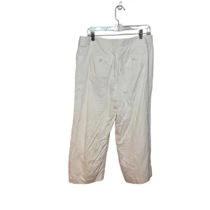 Talbots  Linen Pants Size 10 White thumbnail 2
