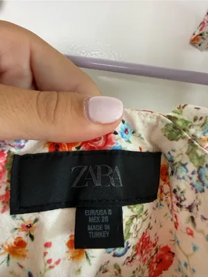 Zara White Floral Tie-Strap Mini Dress thumbnail 4