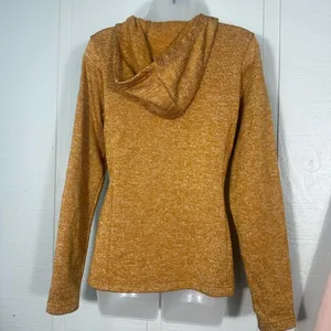 Columbia Darling Days Womens Pullover Light Orange 1/4 Button Size Small EUC Brown thumbnail 6