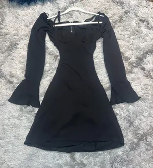 White Fox Black Cut Out Dress thumbnail 1