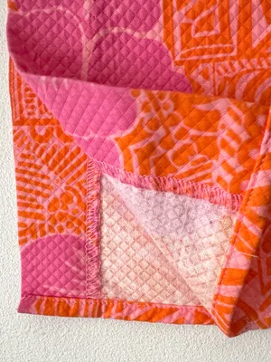 Lilly Pulitzer White Label Orange Pink Floral Sneaky Teaky Pants Size 8 thumbnail 8
