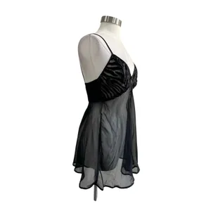Inner Most Sheer Black Babydoll Slip Dress Y2K Lingerie Size M‎ thumbnail 3