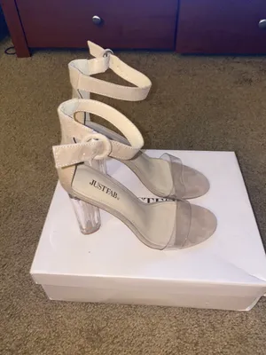 JustFab Nude Heels thumbnail 3