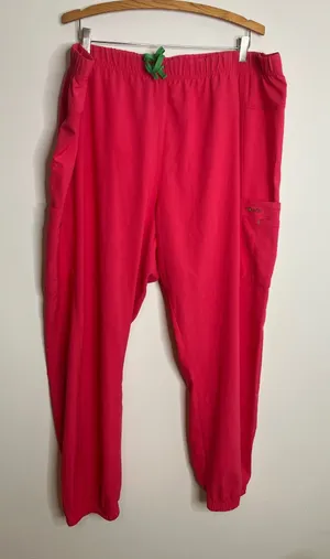 Carhartt Liberty Scrub Pants Womens 3XL hot Pink Excellent Jogger Cargo C52610 thumbnail 1