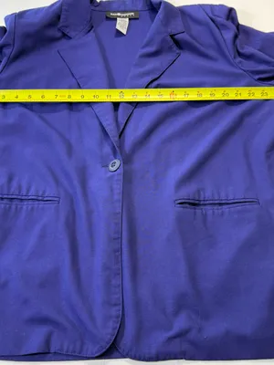 Sag Harbor Cobalt Blue Single-Button Blazer Size 18W thumbnail 4