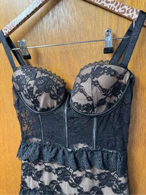 Dear Emilia Hello Molly Mystique Sleeveless Lace Maxi Dress Black Small NEW $155 thumbnail 7