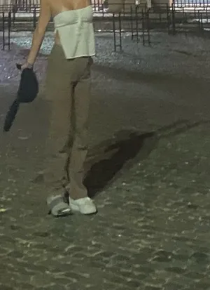 ZARA Navy Cargo Pants thumbnail 5