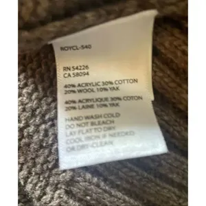 Royal Robbins Women’s Medium Fair Isle Knit Sweater Light Brown Yak Wool Blend thumbnail 9