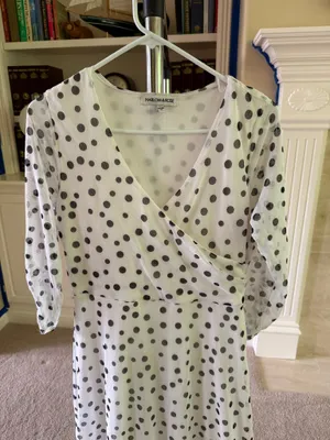 Harlow & Rose Polka Dot Faux Wrap Maxi Dress thumbnail 2