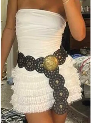 White Strapless Dress Size XS thumbnail 3