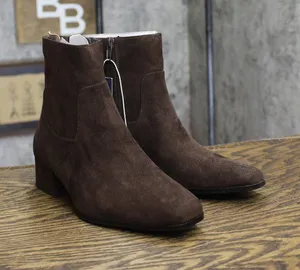 Universal Thread Block Heel Ankle Booties with Memory Foam 94568569 Brown 5W thumbnail 1