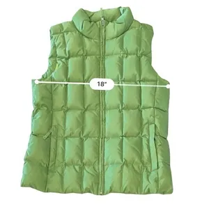 Gap‎ Vintage Down Puffer Zipper Winter Washable Vest Green MEDIUM Outdoor thumbnail 6