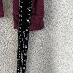 Brandy Melville Robin Hoodie Women OS Maroon Lightweight Pullover‎ thumbnail 9