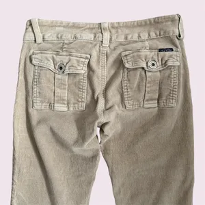 Just USA Y2K 2000’s Khaki Tan Preppy Low Rise Corduroy Casual Straight Leg Pants thumbnail 6