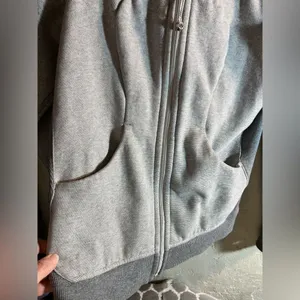 Lululemon Athletica Scuba Gray Zippered Fitted Hoodie 6 thumbnail 5