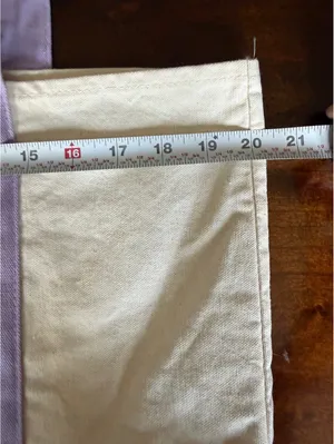 Trader Joe's Canvas Tote Bag with Purple Accents thumbnail 8