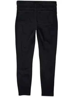 Spanx Jean-ish Ankle Leggings Tummy Shaping Soft Knit 20018R Black Sz Women's L thumbnail 3