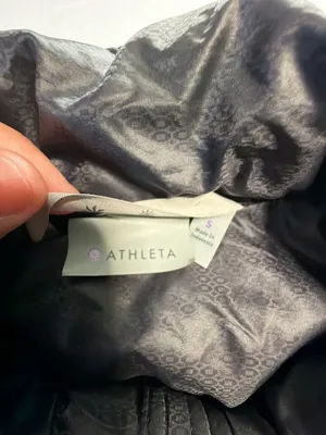 Athleta Puffer Vest Size S Black Quilted Down Winter Outerwear thumbnail 4