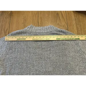 Anthropologie Silence + Noise Knit Side Slit Step Hem V Neck Sweater Size Medium thumbnail 8