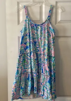 Lilly Pulitzer Summer Dress size S length 32” bust 32” Sleeveless Tiered Dress thumbnail 6