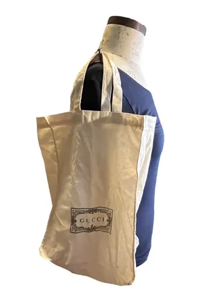 Gucci Cream lightweight Cloth tote bag with handles thumbnail 1