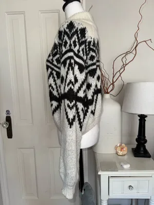 Hollister Fair Isle Mock-Neck Crop Knit Sweater thumbnail 2