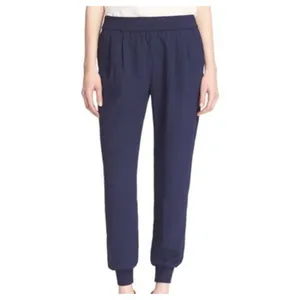 ✨Joie MARINER PANTS Cuffed Leg Crepe Jogger Navy Sz Small Pants✨ thumbnail 2