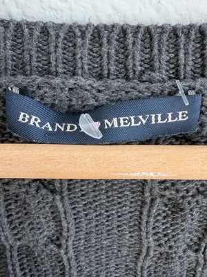 Brandy Melville Gray Cable Knit Cropped Cardigan Shrug thumbnail 2