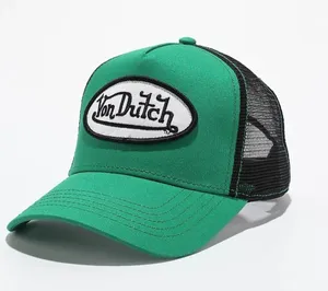 NWT Authentic Von Dutch Green & Black Trucker Hat ~ with authentic hologram! thumbnail 1