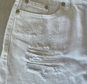 Signature 8 Distressed White Denim Skirt thumbnail 2